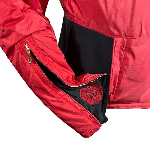 Vintage Obermeyer Limited Edition Red Dragon Red and Black Puffer Jacket - Picture 5 of 13